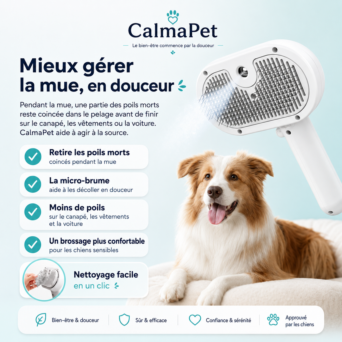Mieux gérer la mue en douceur avec CalmaPet