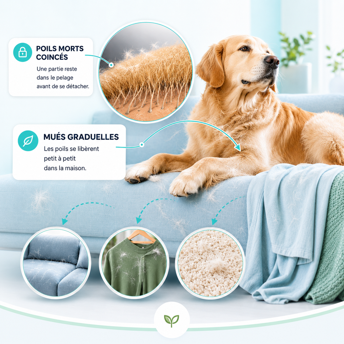 Gestion de la mue avec CalmaPet