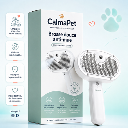 CalmaPet avec packaging et bénéfices